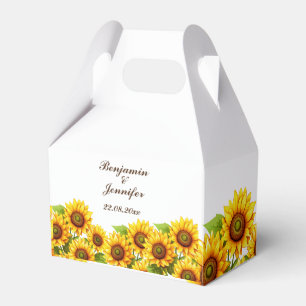 Boho Sunflower Ballotins pour les faveurs de maria