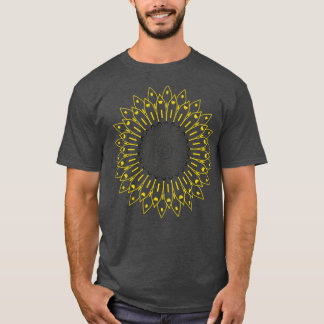 Boho Sunflower Mandela T-shirt