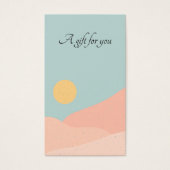 Boho Sunrise Desert Abstracte Gift Kaart (Voorkant)