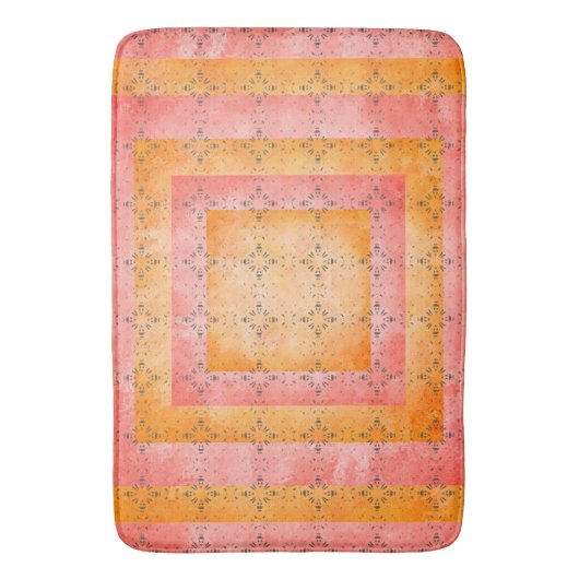 Boho Sunrise Pattern Badmat (Voorkant Verticaal)