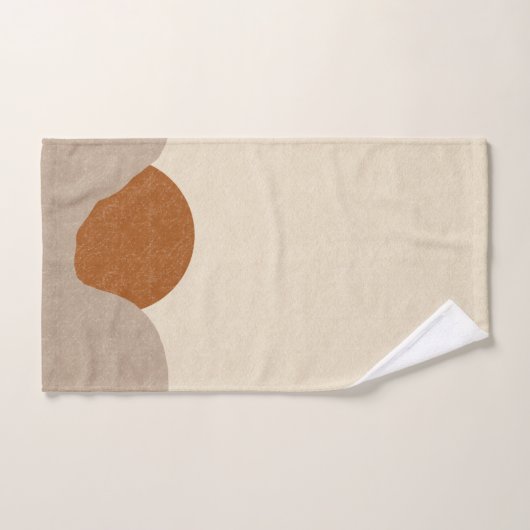 Boho Sunrise Terracotta Sable De Crème (Serviette à main)