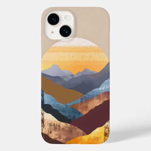 Boho Sunset Mountains Case-Mate iPhone Case (Achterkant)