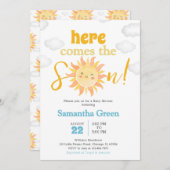 Boho Sunshine Baby shower Kaart (Voorkant / Achterkant)