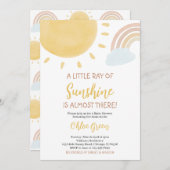 Boho Sunshine Baby shower Kaart (Voorkant / Achterkant)