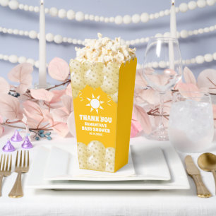 Boho Sunshine Balloons Baby shower Popcorn Bedankdoosjes