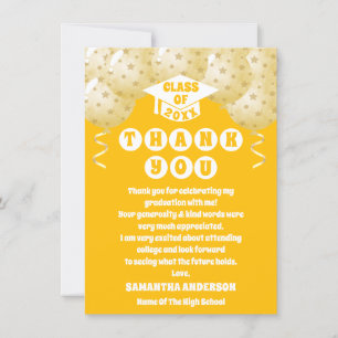 Boho Sunshine Balloons Carte de remerciements de g