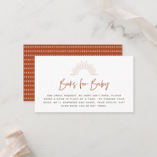 Boho Sunshine Book Request Enclosure Card Plaatskaartje