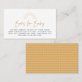 Boho Sunshine Book Request Enclosure Card Plaatskaartje (Voorkant / Achterkant)