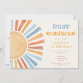 Boho Sunshine eerste reis rond zondag Kaart (Voorkant)