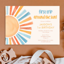 Boho Sunshine eerste reis rond zondag Kaart