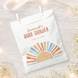 Boho Sunshine Geslacht Neutraal Baby shower Bedankzakje
