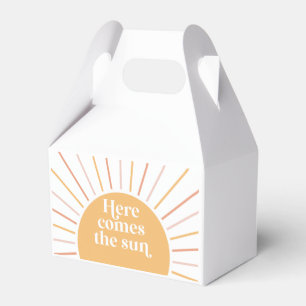 Boho Sunshine Hier Komt de Zon Favorietendoos Bedankdoosjes