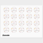Boho Sunshine Rainbow Birthday Sticker Labels (Vel)