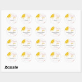 Boho Sunshine Rainbow Sticker Étiquettes d'anniver (Feuille)