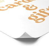 Boho Sunshine Sun Baby shower Kaarten en cadeaubor Poster (Hoek)