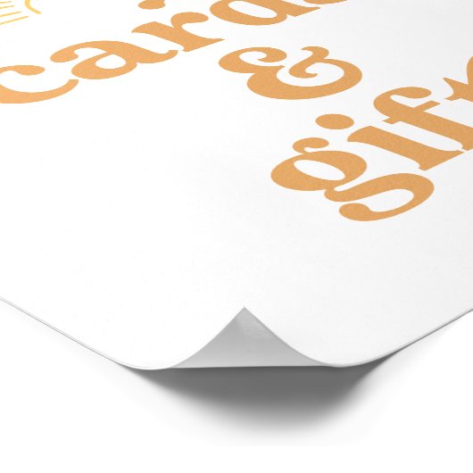 Boho Sunshine Sun Baby shower Kaarten en cadeaubor Poster (Hoek)