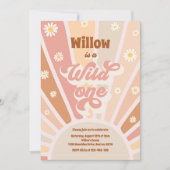 Boho Sunshine Wild Een eerste verjaardag Kaart (Voorkant)