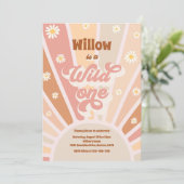 Boho Sunshine Wild Een eerste verjaardag Kaart (Staand voorkant)