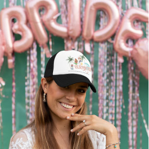 Boho Surf Beach Meisjesuitje Monogram Trucker Pet