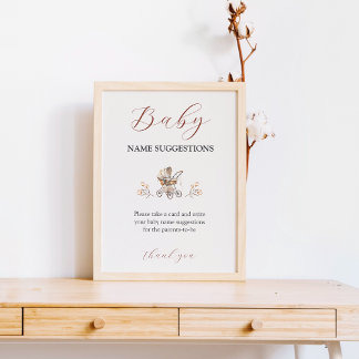 Boho Sweet Beer luchtballon Baby naam ideeën spel