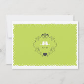 Boho Swirls, Curls, a Banner & Lovebird Wedding (Achterkant)