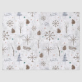 Boho Takjes & Denneappel Kerst-ID986 Tissuepapier (Voorkant)