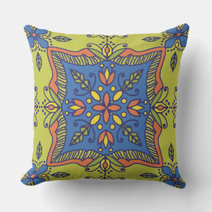 Boho Talavera Tegel Outdoor Pillow Buitenkussen