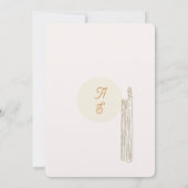 Boho Tan Ranch Invitations de mariage Mariage (Dos)