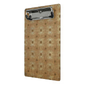 Boho Tapestry Pattern, Light Brown Mini Clipboard Mini Klembord (Angled2)