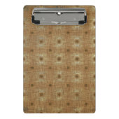 Boho Tapestry Pattern, Light Brown Mini Clipboard Mini Klembord (Voorkant)