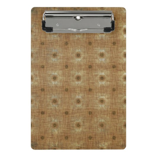 Boho Tapestry Pattern, Light Brown Mini Clipboard Mini Klembord (Voorkant)