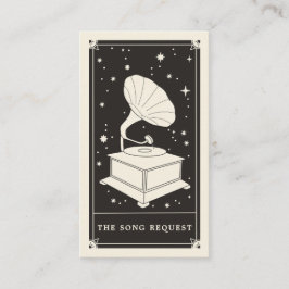 Boho Tarot celestial gramophone Visitekaartje