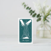 Boho Tarot Hair stylist Blauwgroen Visitekaartje (Staand voorkant)
