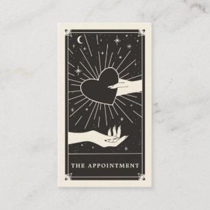 Boho Tarot hartAppointment Visitekaartje
