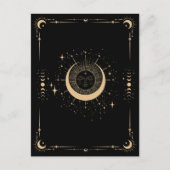 Boho tarot maan zon briefkaart (Voorkant)