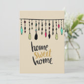 Boho Tassels Housewarming Party nodigt Kaart (Staand voorkant)