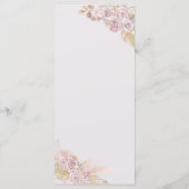 Boho Tea Party Menu (Achterkant)