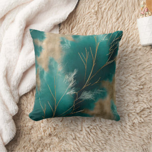 Boho Teal Kussen – Abstract Huis Decoratie Design
