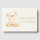 Boho Teddy Bear Baby Shower Neutral (Recto)