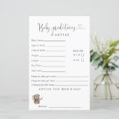 Boho Teddy Bear Baby shower Predications Advice (Staand voorkant)