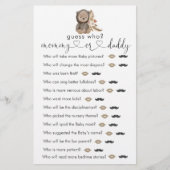 Boho Teddy Bear Baby shower raad eens wie er aan d (Voorkant)