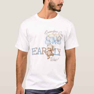 Boho Teddy Bear ballonnen Opa kan nauwelijks wacht T-shirt