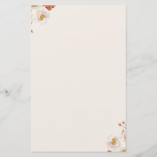 Boho Teddy Bear Bingo Baby shower Game (Achterkant)