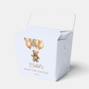 Boho Teddy Bear eerste verjaardagsfeestje Bedankdoosjes