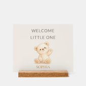 Boho Teddy Bear “Welcome Little One” Personalized (Recto)
