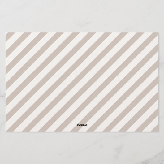 Boho teddy voorspelt het baby shower briefpapier (Achterkant)