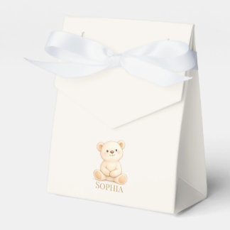 Boho Teddydbeer Geslachtsonzijdige Baby Shower Bedankdoosjes