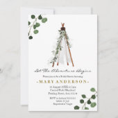 Boho Teepee Aventure nuptiale invitation de douche (Devant)