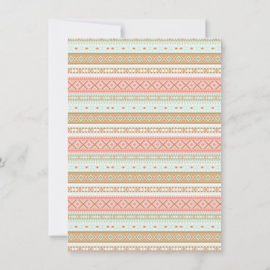 Boho TeePee Rustic Girl Baby Shower Invitations (Dos)