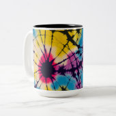 Boho teinture tasse de café, hippie, vibes de tein (Devant gauche)
